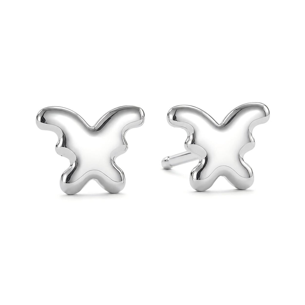 Butterfly F136 Titanium Stud Earrings