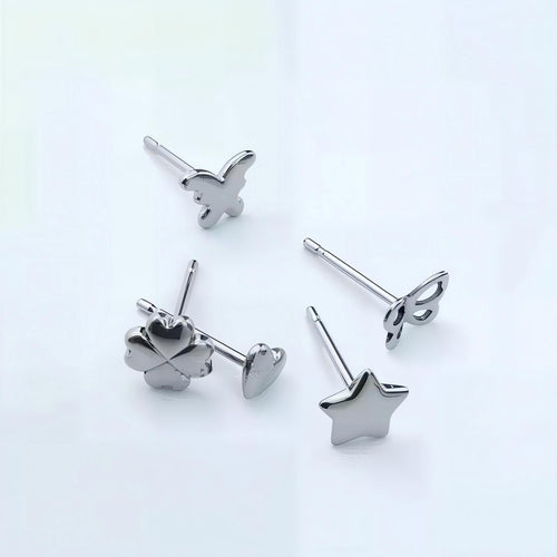 Butterfly F136 Titanium Stud Earrings