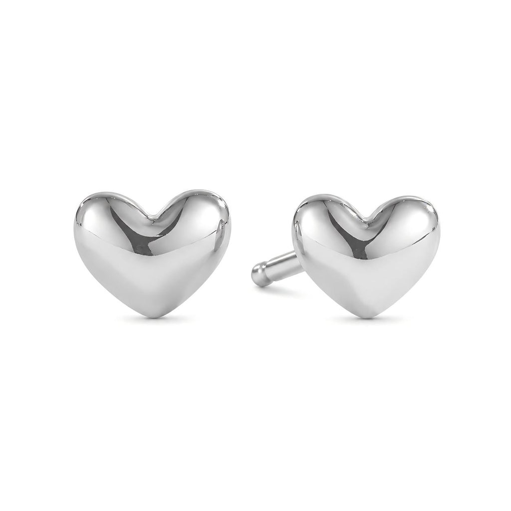 Heart F136 Titanium Stud Earrings