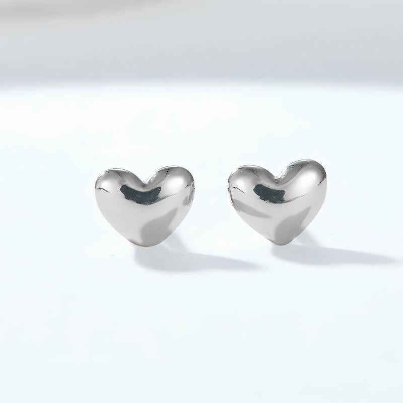 Heart F136 Titanium Stud Earrings
