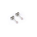 Pink Pearl F136 Titanium Stud Earrings
