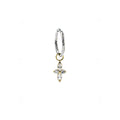 Single Four-Leaf Clover F136 Titanium Clicker Hoop Earring