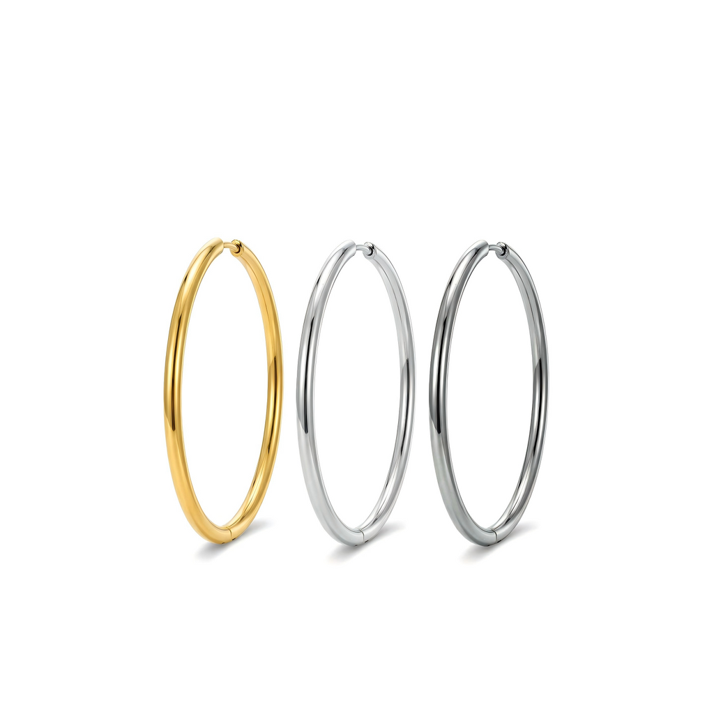 Single Large F136 Titanium Hoop Earring