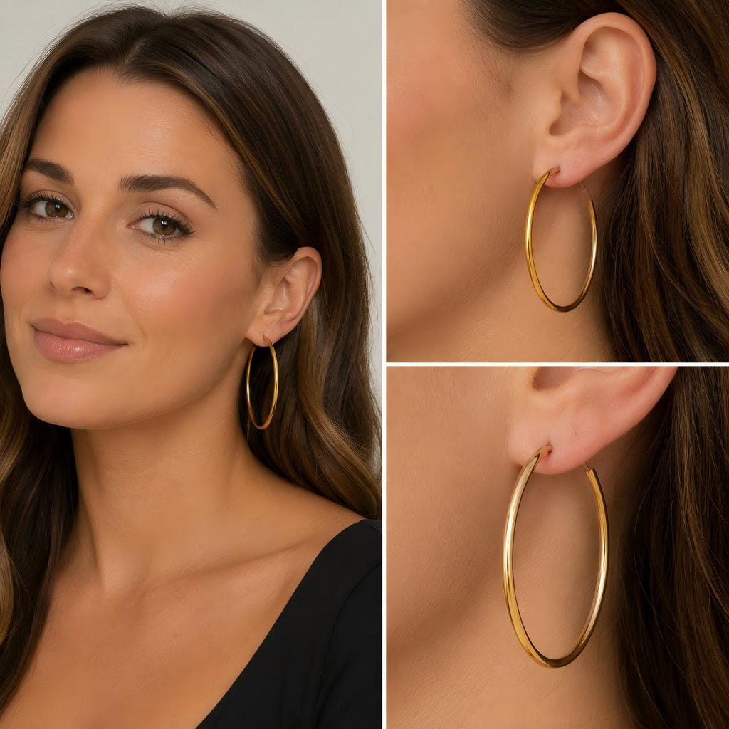 Single Large F136 Titanium Hoop Earring