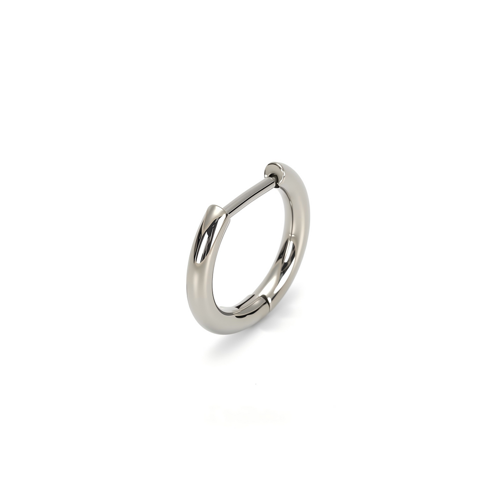 Single Minimal F136 Titanium Hoop Earring