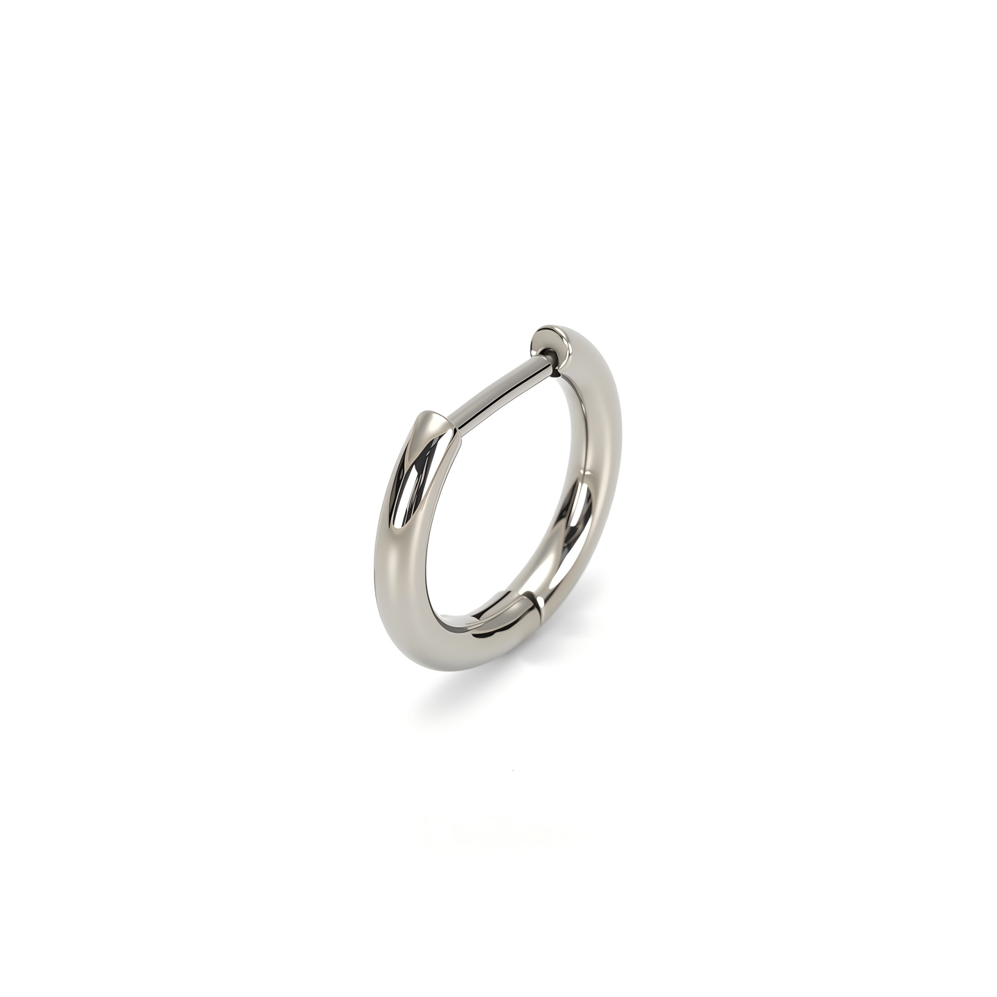 Single Minimal F136 Titanium Hoop Earring