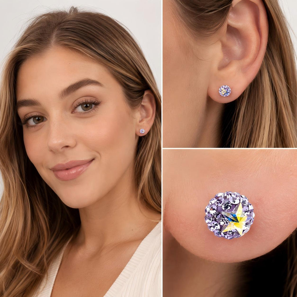 Single Pavé CZ Ball F136 Titanium Flat Back Stud