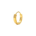 Single Wide Gold PVD F136 Titanium Huggie Hoop Earring