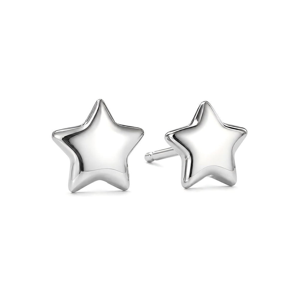 Star F136 Titanium Stud Earrings