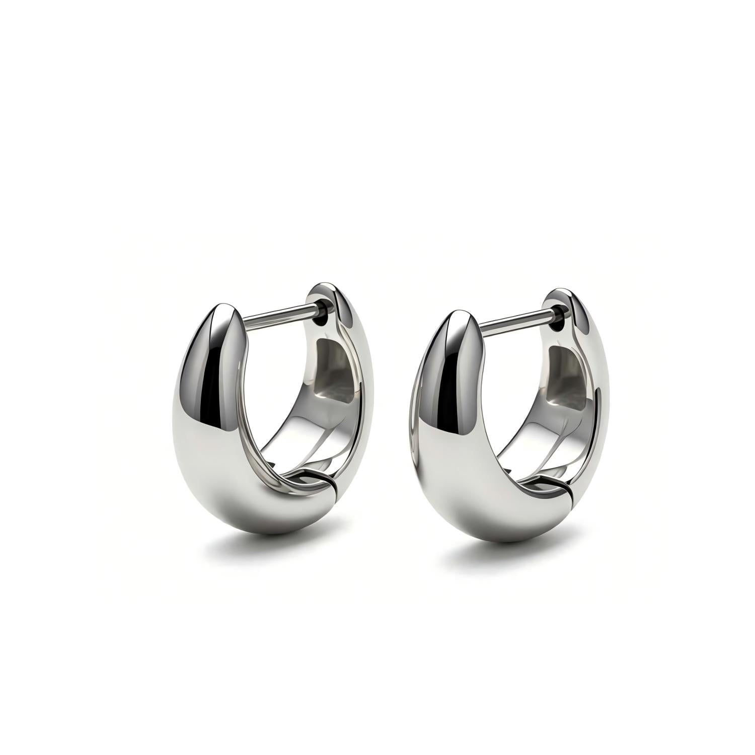 Teardrop F136 Titanium Hoop Earring