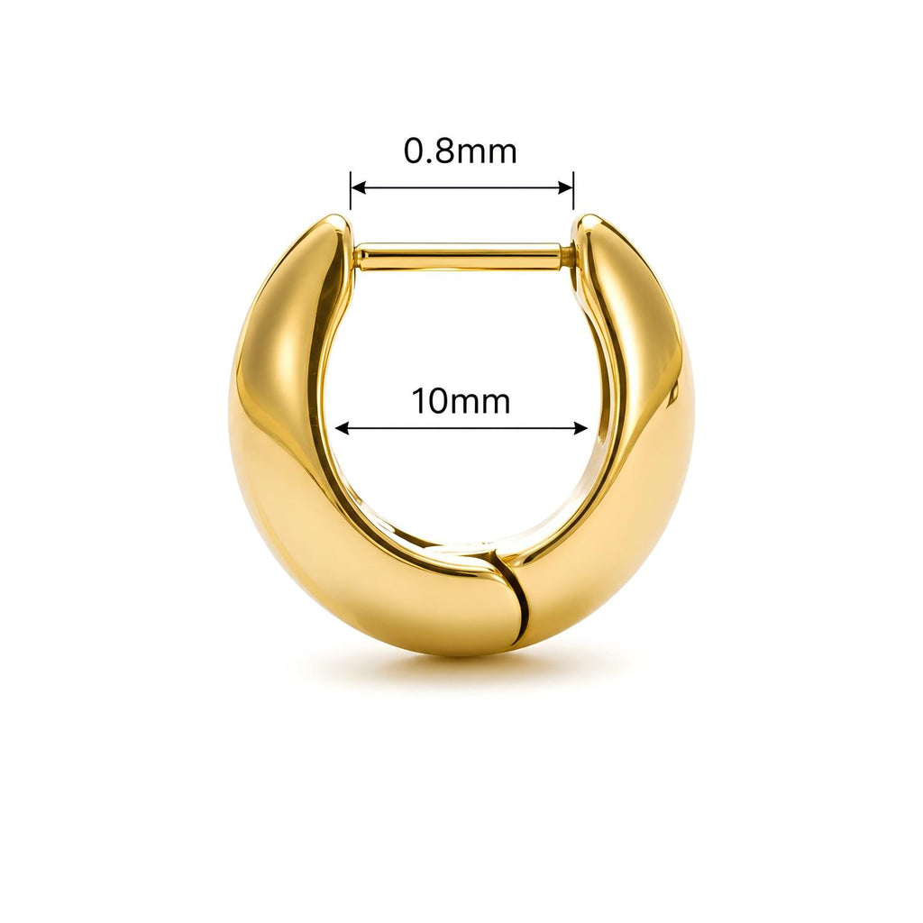 Teardrop F136 Titanium Hoop Earring