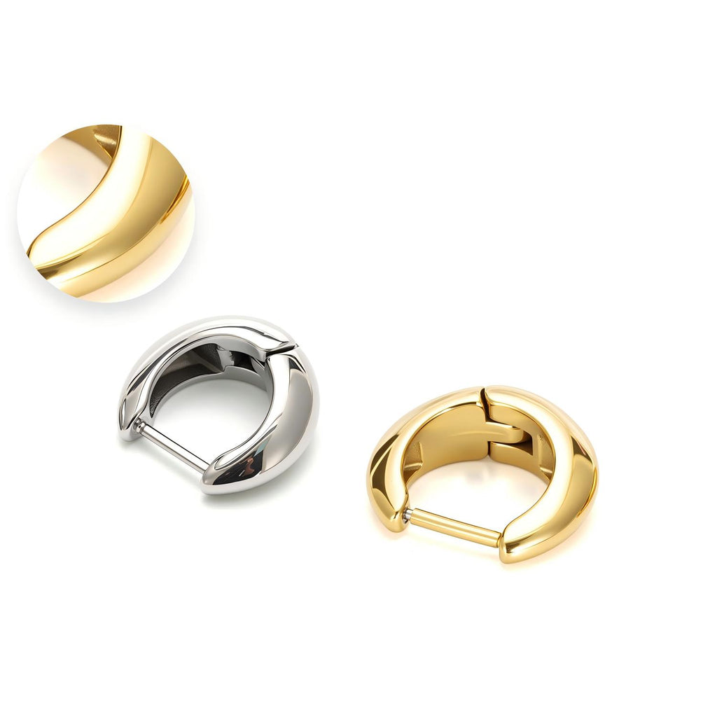 Teardrop F136 Titanium Hoop Earring