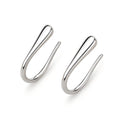 U-Shaped Teardrop F136 Titanium Hoop Earrings
